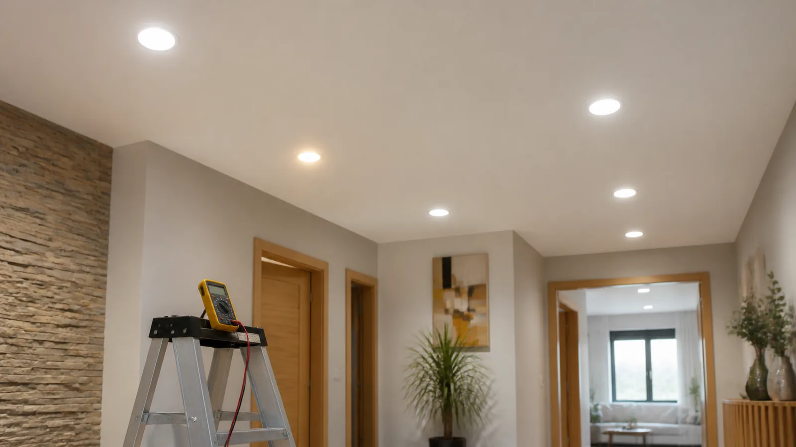 Luces LED empotradas revisadas por parpadeo